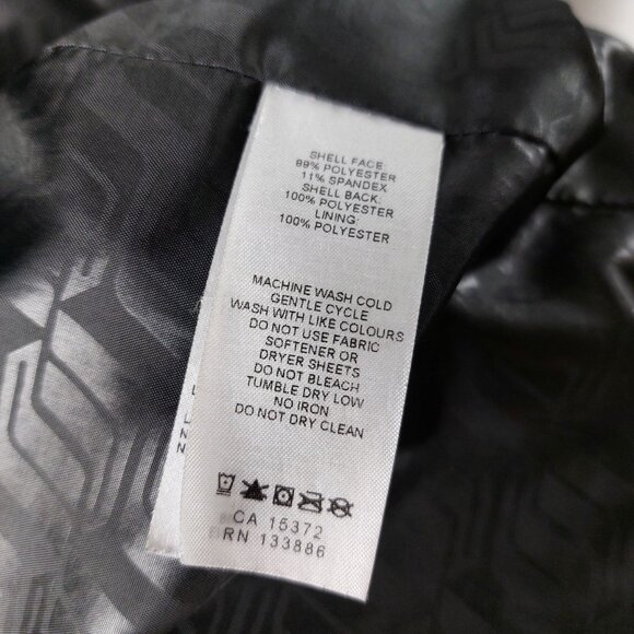 Black Scuba Spring/Fall Zipper Coat with Hood, Small - Picture 9 of 12